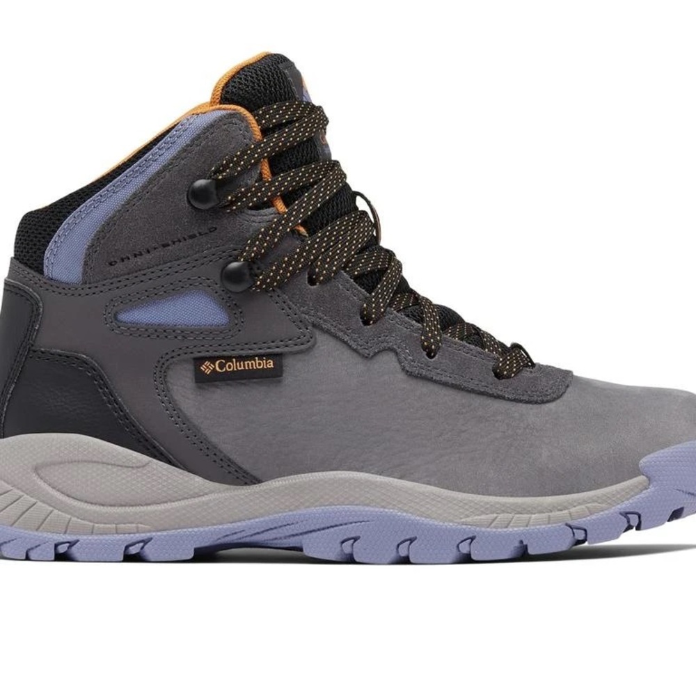 Columbia Women's Newton Ridge
Nubuck Hiking Boots DARK GREY PURPLE AND ORANGE